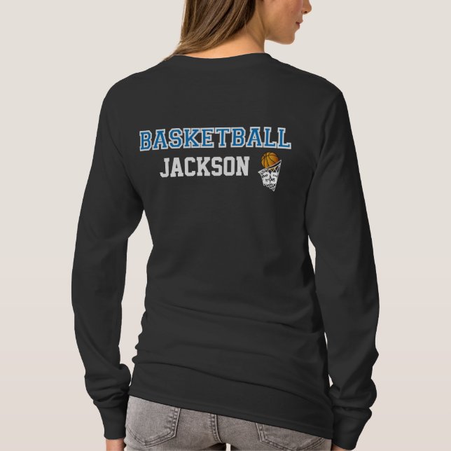 Basketblått som märker |, personifierar skjortan tröja (Baksida)