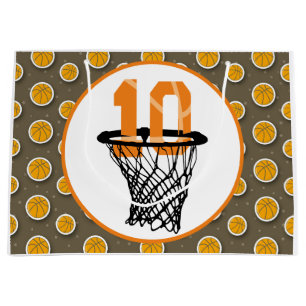 Basketboll 10:e födelsedagen med nummer i Mini rin
