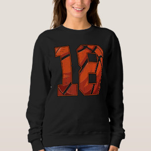 Basketboll 18:e födelsedagstjejen 18 år t shirt