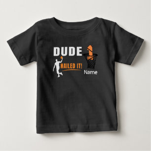 Basketboll 1:a födelsedag med nummer i Mini ring T Shirt