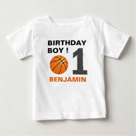 Basketboll 1:a födelsedag Party T Shirt