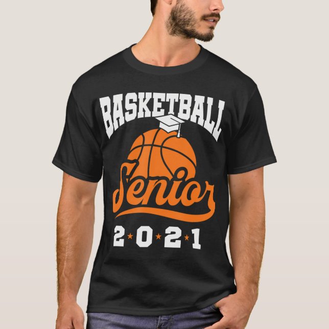 Basketboll 2021 Studenten nattklass 2 T Shirt (Framsida)