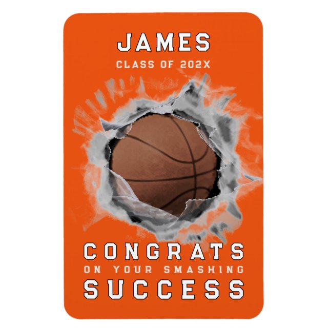 Basketboll 2025 Gratulerar Magnet (Vertikal)