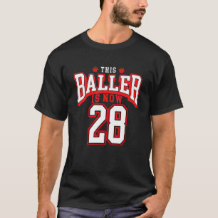 Basketboll 28 år gammal dag t shirt