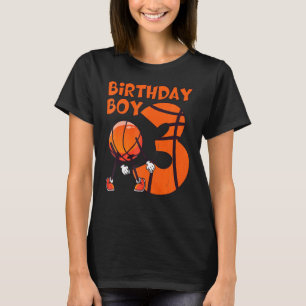 Basketboll 3:e födelsedagsspelaren Basketball Play T Shirt