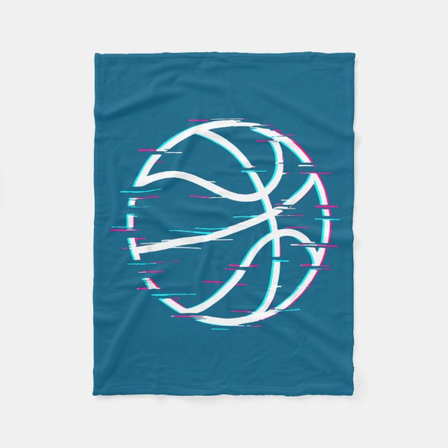Basketboll 3 fleecefilt (Framsidan)