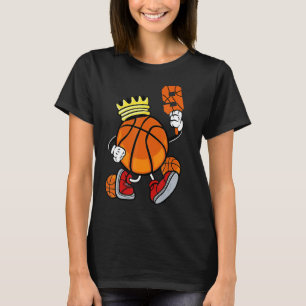 Basketboll 9:e födelsedagshjort för flickor, pojka t shirt