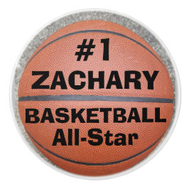 Basketboll All Star Namn Keramisk Knap Knopp