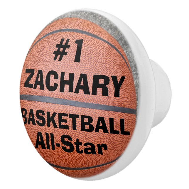 Basketboll All Star Namn Keramisk Knap Knopp (Höger)