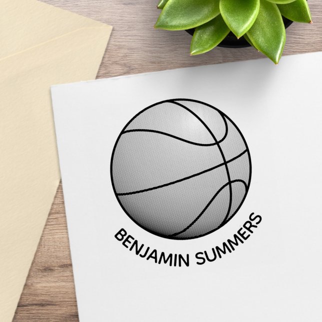 Basketboll Anpassat Namn Stämpel (Skapare uppladdad)