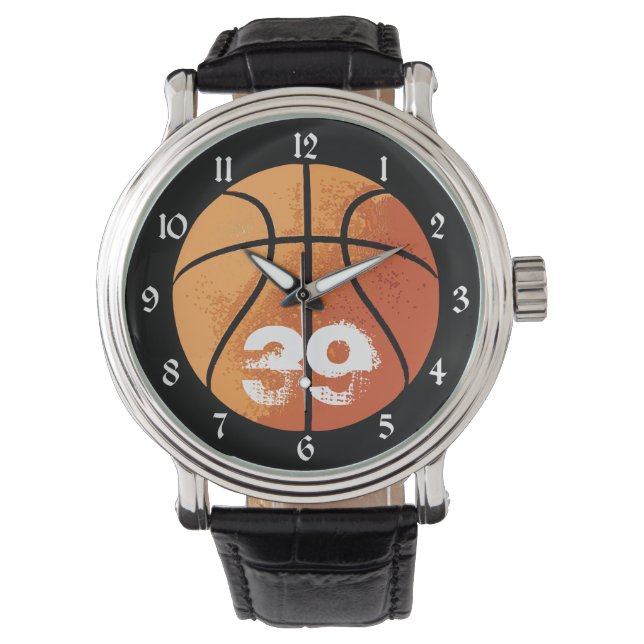 Basketboll (anpassningsbar) armbandsur (Framsida)
