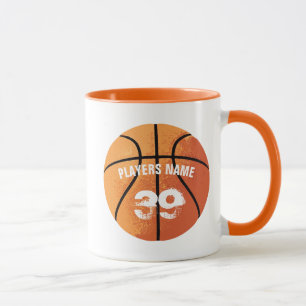 Basketboll (anpassningsbar), tvåtonkaffe Mugg
