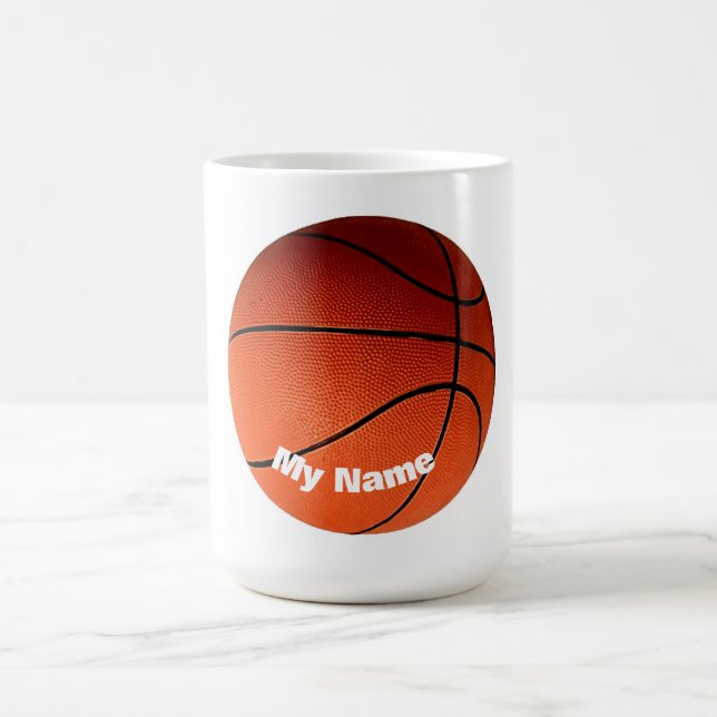 Basketboll Anpassningsbarna Namn Kaffemugg (Center)