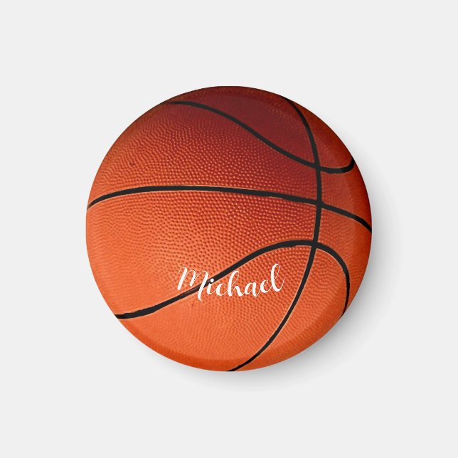 Basketboll Anpassningsbarna Namn Magnet (Framsidan)