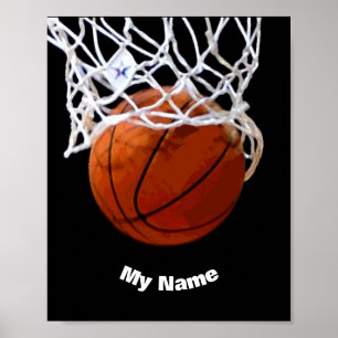 Basketboll Anpassningsbarna Namn Poster