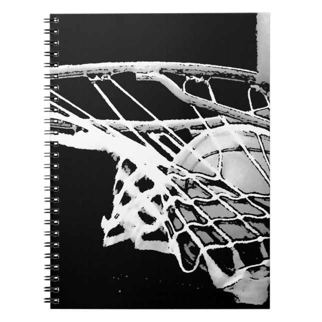 Basketboll Anteckningsbok Med Spiral (Framsidan)