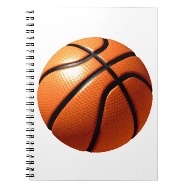 Basketboll Anteckningsbok Med Spiral (Framsidan)
