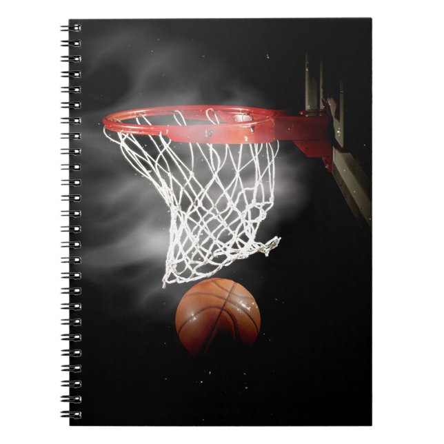 Basketboll Anteckningsbok Med Spiral (Framsidan)