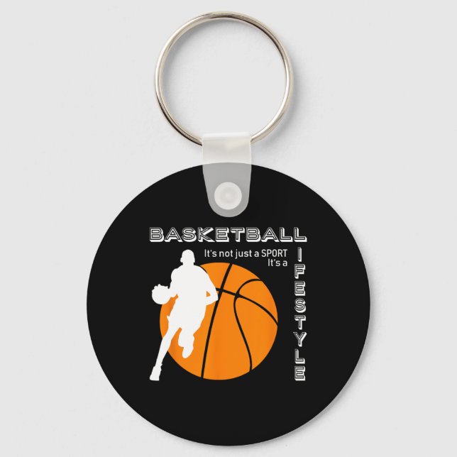 Basketboll är en livsstil - Basketboll Nyckelring (Framsida)