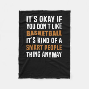Basketboll är ett smart folk Sak Fleecefilt