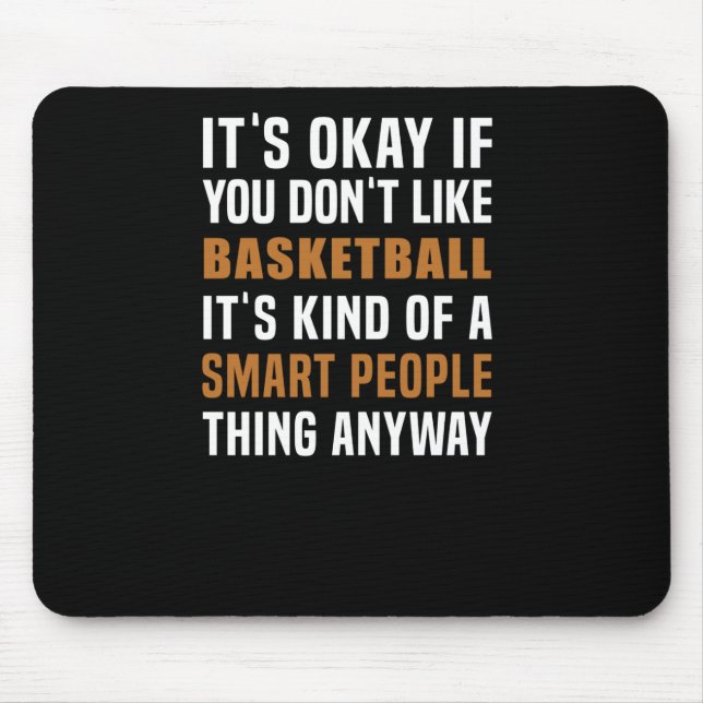 Basketboll är ett smart folk Sak Musmatta (Framsidan)