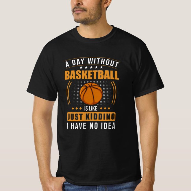 Basketboll är kul t shirt (Framsida)