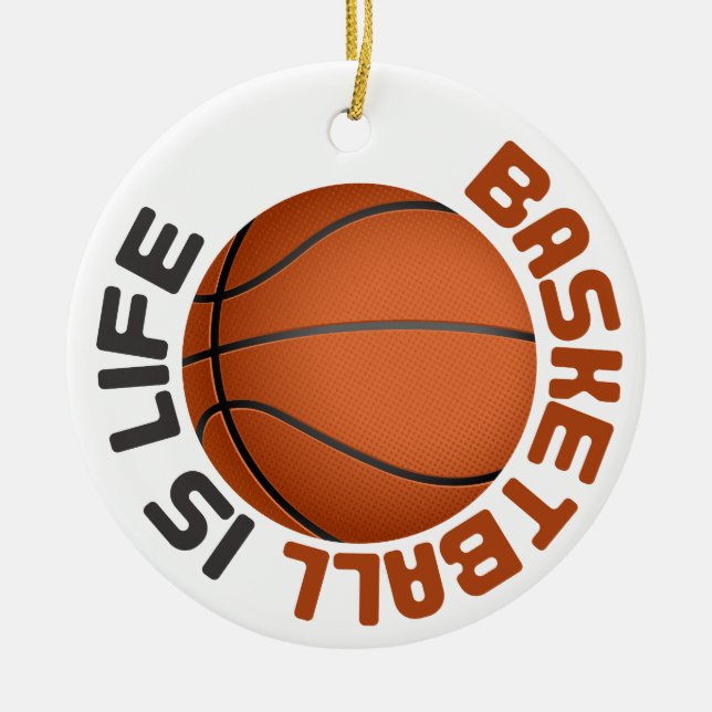 Basketboll är Life Julgransprydnad Keramik (Framsidan)