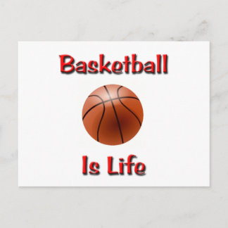Basketboll är livet vykort