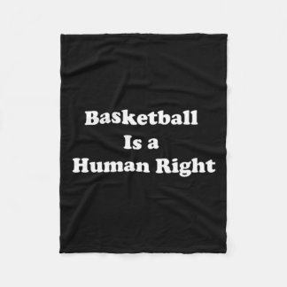Basketboll är mänsklig Höger Fleecefilt