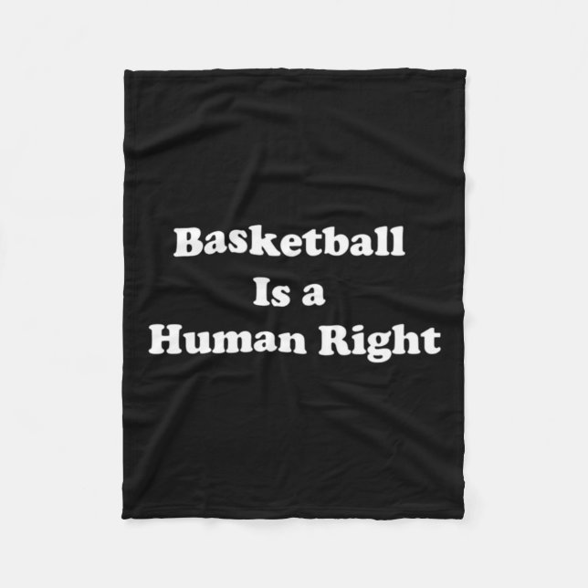 Basketboll är mänsklig Höger Fleecefilt (Framsidan)