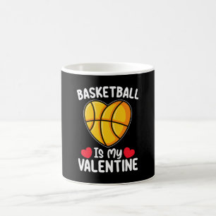 Basketboll är min Alla hjärtans dags sport Kaffemugg