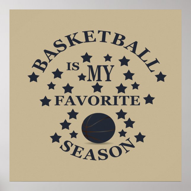 basketboll är min favorit säsong poster (Framsidan)