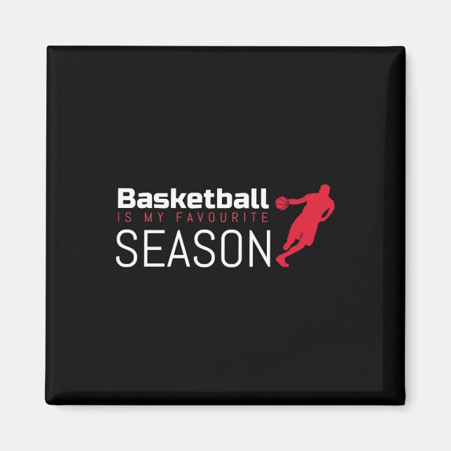 Basketboll är min favoritårskörd magnet (Framsidan)