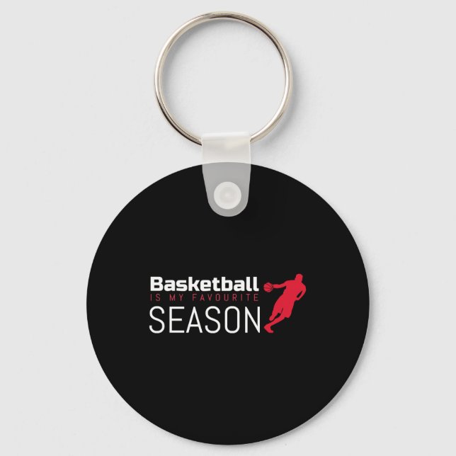 Basketboll är min favoritårskörd nyckelring (Framsida)