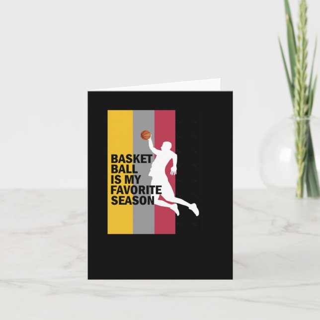 Basketboll är min favoritsäsong 10 kort (Framsida)