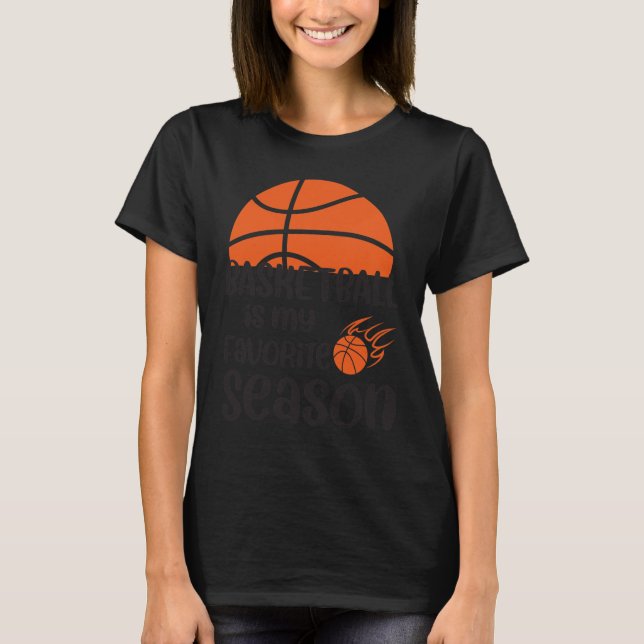 Basketboll är min favoritsäsong 12 t shirt (Framsida)