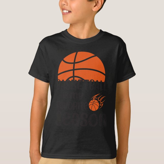 Basketboll är min favoritsäsong 12 t shirt (Framsida)
