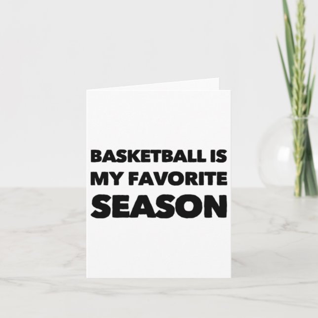 Basketboll är min favoritsäsong 2 kort (Framsida)