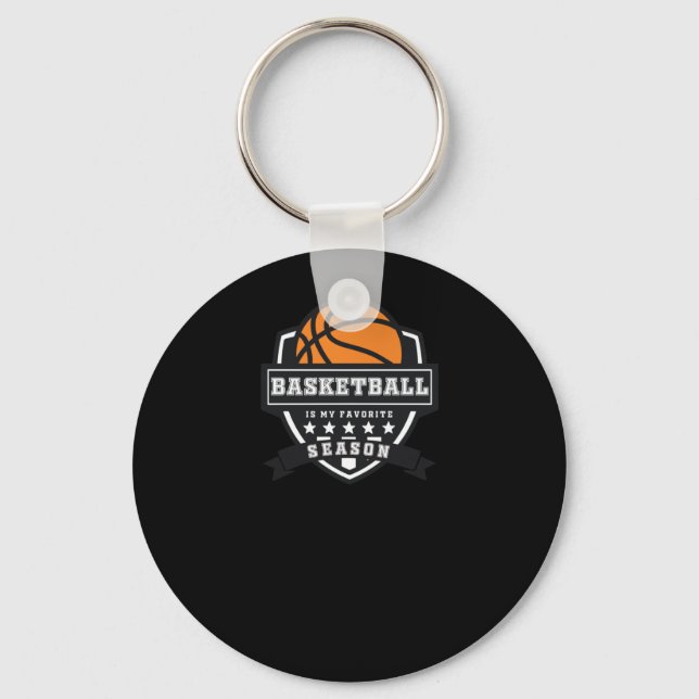 Basketboll är min favoritsäsong 9 nyckelring (Framsida)