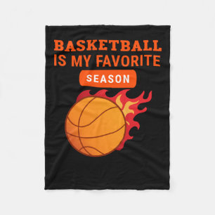 Basketboll är min favoritsäsong Basketball Älskare Fleecefilt