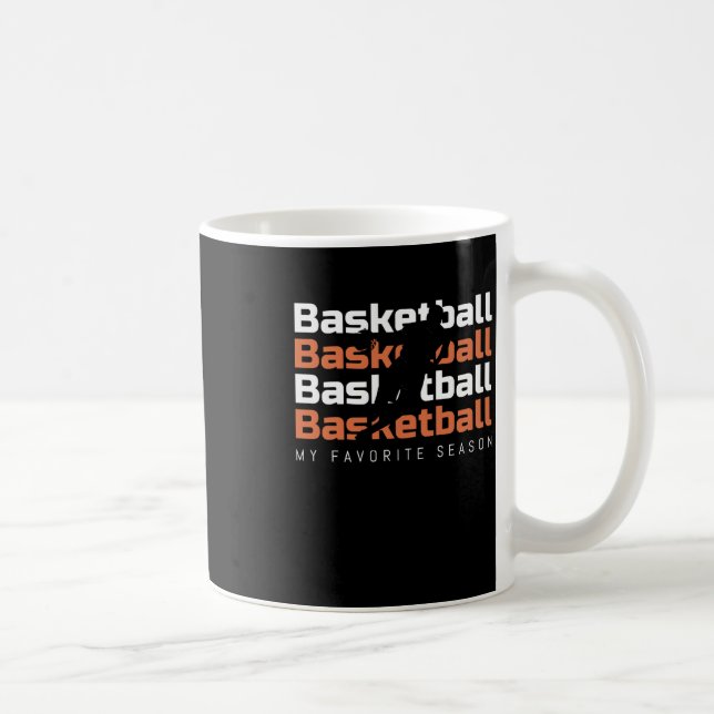 Basketboll är min favoritsäsong Basketboll Kaffemugg (Höger)