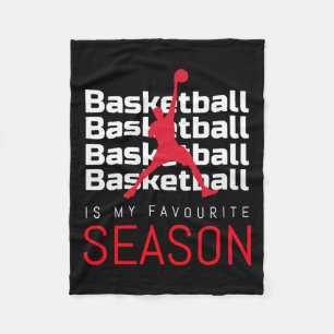 Basketboll är min favoritsäsong. fleecefilt