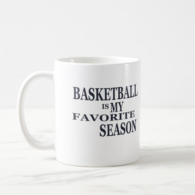 Basketboll är min favoritsäsong kaffemugg (Vänster)