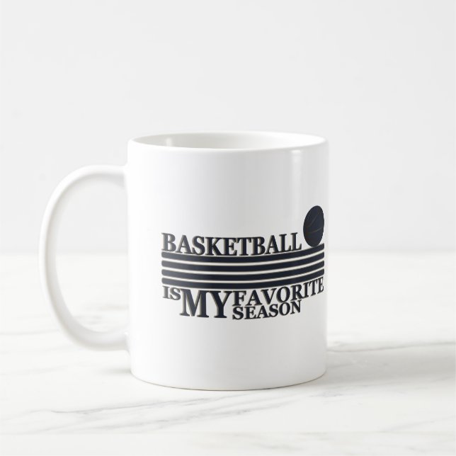 Basketboll är min favoritsäsong kaffemugg (Vänster)