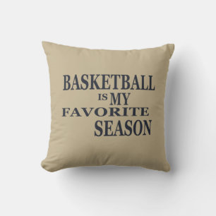 Basketboll är min favoritsäsong med blå boll kudde