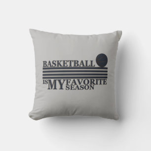 Basketboll är min favoritsäsong med blå boll kudde