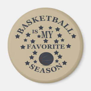Basketboll är min favoritsäsong med blå boll magnet