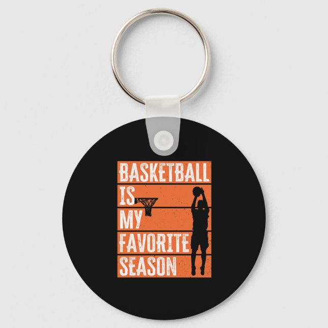 Basketboll är min favoritsäsong nyckelring (Framsida)