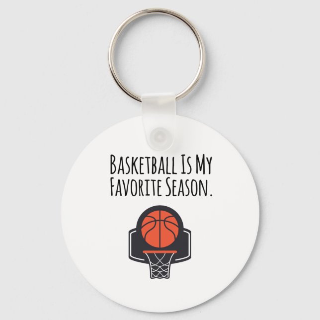 Basketboll är min favoritsäsong nyckelring (Framsida)