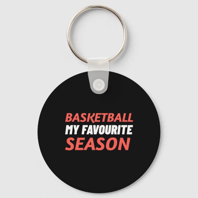 Basketboll är min favoritsäsong nyckelring (Framsida)